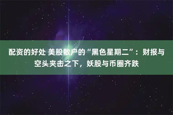 配资的好处 美股散户的“黑色星期二”：财报与空头夹击之下，妖股与币圈齐跌